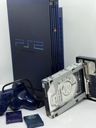 PlayStation 2 Midnight Blue Ps2 Fat Limited Network Adapter Hdd