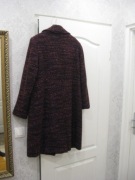 Płaszcz damski bordowy