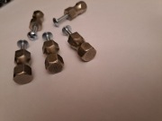 Uchwyty meblowe komplet 5 sztuk PRL
