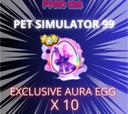 10x Exclusive Aura Egg | Pet Simulator 99 | PS99 | Roblox | Najszybciej