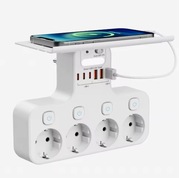 Listwa EU 4000W z USB-C i Niezależnymi Wyłącznikami