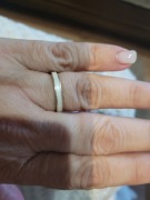 Złoto biała obrączka  20/21