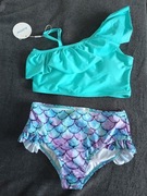 Strój Kąpielowy Dwuczęściowy Dziecięcy Syrenka Top Figi 150