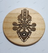 Drewniana podstawka pod kubki filiżanki szklanki unikatowe wzory