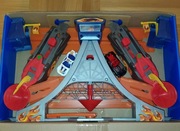 Hot Wheels Drop Tower duży tor samochodowy + 2 samochodziki - jak nowy!