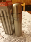 Termos stalowy Promis 500ml nowy izolowany próżniowo kubek zawór + prezent