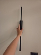 Lampa led naścienna 60cm czarna ciepły biały 
