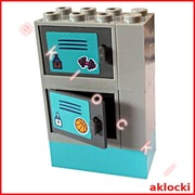 LEGO 2 x 4532 + 4533pb023 + 4533pb024 + 2 x 3245 + 3001 SZAFKA z 41312