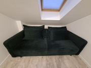 Sofa MILI z funkcją spania butelkowa zieleń