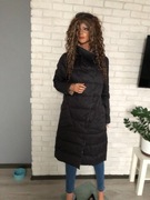 puchowy dwustronny płaszcz M