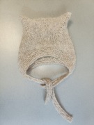 Czapeczka dziecięca kotek ręcznie robiona 6-12 miesięcy 