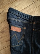 Spodnie męskie 34/32 klasyczne straight miękki jeans Wrangler pas88