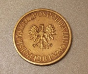 5  złotych 1981 r. POSZUKIWANA