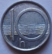 Moneta drobna Czechy 10 halerzy