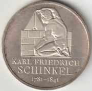 Srebrna moneta 10 EURO 225. urodziny Karla Friedricha Schinkla