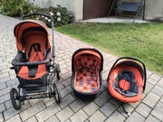 Wózek 3 w 1 Delti Leo (pomarańczowy)