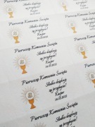 Naklejki na słoiczki z miodem 4x chrzest komunia