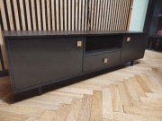 Szafka RTV 160cm czarna antracyt 