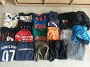 Mega paka chłopak 134 C&A H&M kurtki spodnie bluzy