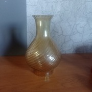 Stary szklany klosz do lampy design