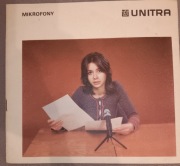 UNITRA Mikrofony, prospekt reklamowy, unikat.