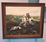 Obraz olejny "Na przełaj przez łaki"