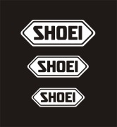 3szt SHOEI białe naklejki na kask - Producent Naklejek