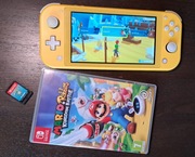 Nintendo Switch + 10 gier Mario Rabbids zestaw futerał