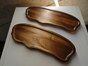 Taca z drewna akacjowego do przekąsek lub dekoracja taca drewniana