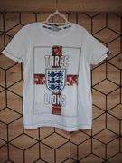 Biała bawełniana koszulka 3 Three Lions 134 140