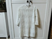 Sukienka biała z cekinami Zara wieczorowa 