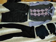 Zestaw ubrań XS/S/M – Adidas, Nike, koszula, szorty, legginsy