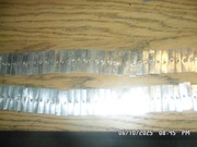 Blaszki aluminiowe/zawiasowe z otworem, prostokątne do dachówek