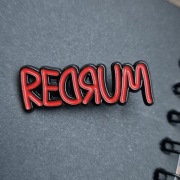 Przypinka „REDRUM” – Horror / Lśnienie | Horror | King | Broszka| Pin