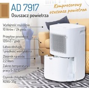 Osuszacz powietrza Adler AD 7917 245 W 10 l/