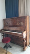 Pianino Bluthner, antyk, 1873r, mahoniowy czeczot, oryginał, dla konesera.