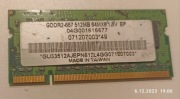Pamięć RAM ddr2 512MB 64MX6-667-NAJTANIEJ NA ALLEGRO !!!=POLECAM ;-)