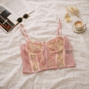 Koronkowy Top | różowy | romantyczny