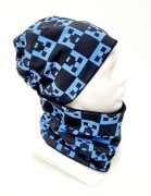 Czapka Komin Minecraft Creeper Dresówka Wiek 4-6lat 50-54cm Produkt Polski