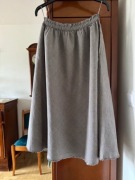 Spódnica Massimo Dutti XS szara w kratkę rozkloszowana z kieszeniami