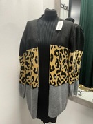 Sweter kardigan panterka nowy czarny