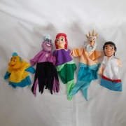 Mała Syrenka Pacynki Hand Puppets Disney Little Mermaid