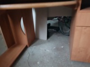 Biurko wiśnia, laminat.