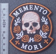Morale Patch/Naszywka MEMENTO MORI (rewers z klejem)