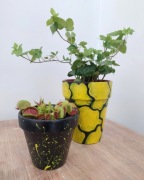 Doniczka terakota ręcznie malowana / Osłonka