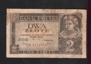 2 złote 26.02.1936 seria CW3711776 