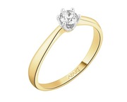 NOWY Pierścionek Apart 100.396/11 | Diament 0,23ct, Au 585 | Komplet-OKAZJA