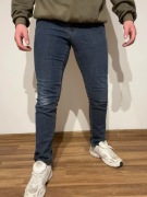 Granatowe jeansy slim fit - Janina rozmiar 32