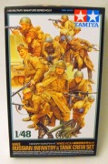 WW II Russian infantry & tank crew set-Tamiya 1:48