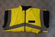 Kurtka żółta XL Bez kaptura lekka Odblaskowa 